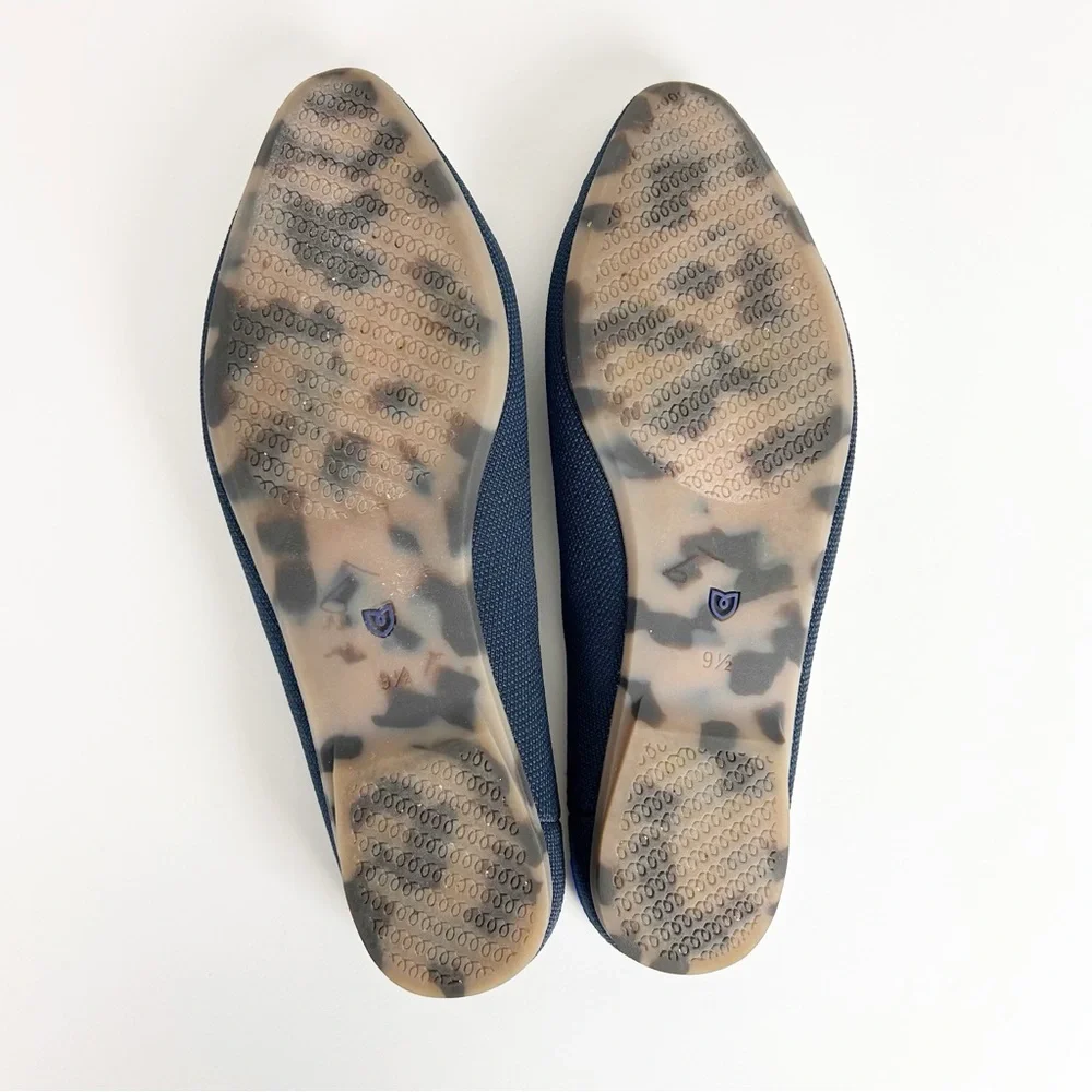 Rothy’s The Almond Demi Mule Flats Navy Blue size 9.5 - Picture 6 of 6